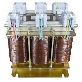 Three-phase shielded isolation transformer